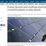 French solar green roof law kicked out by French Senate
