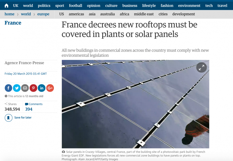 French solar law