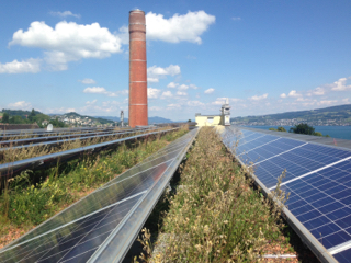 Green roof solar panels _ switzerland
