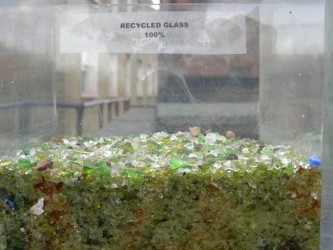 Recycled Glass for use on green roofs