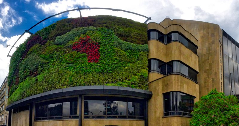 The Bogota Environment Ministry - green wall