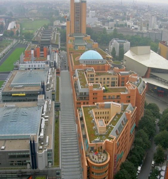 Berlin extensive green roofs